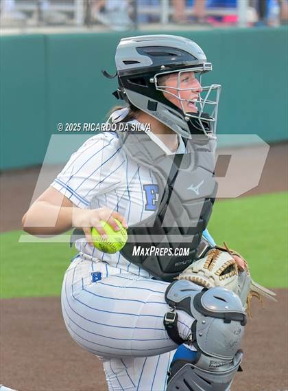 Thumbnail 3 in Barbers Hill vs. Smithson Valley (UIL Softball 5A D1 Semifinal) photogallery.