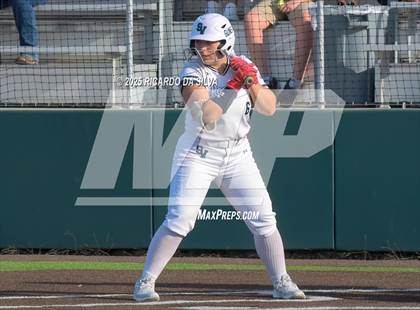 Thumbnail 2 in Barbers Hill vs. Smithson Valley (UIL Softball 5A D1 Semifinal) photogallery.