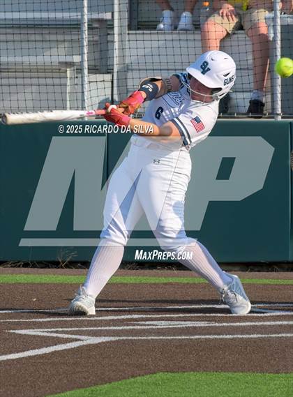 Thumbnail 1 in Barbers Hill vs. Smithson Valley (UIL Softball 5A D1 Semifinal) photogallery.