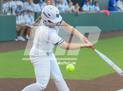 Thumbnail 2 in Barbers Hill vs. Smithson Valley (UIL Softball 5A D1 Semifinal) photogallery.