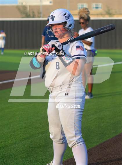 Thumbnail 1 in Barbers Hill vs. Smithson Valley (UIL Softball 5A D1 Semifinal) photogallery.