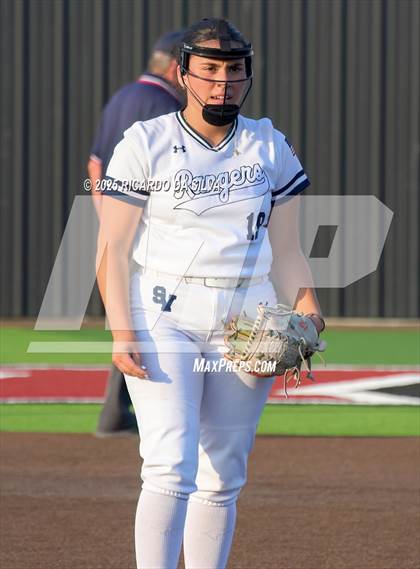 Thumbnail 1 in Barbers Hill vs. Smithson Valley (UIL Softball 5A D1 Semifinal) photogallery.