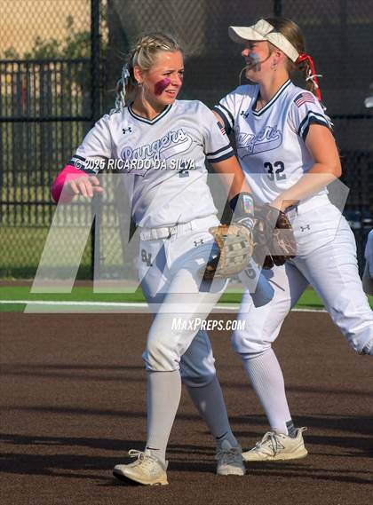 Thumbnail 1 in Barbers Hill vs. Smithson Valley (UIL Softball 5A D1 Semifinal) photogallery.