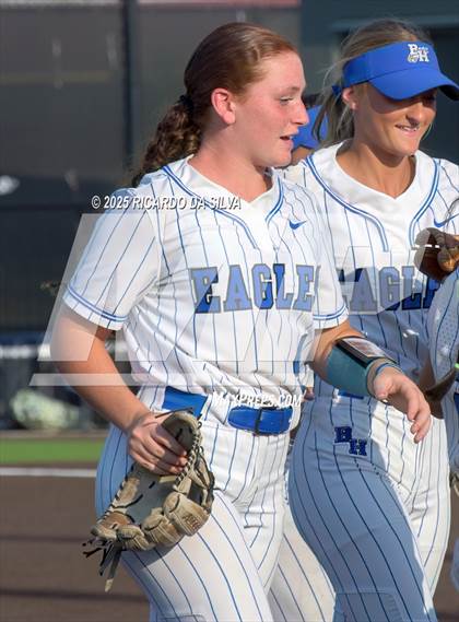 Thumbnail 2 in Barbers Hill vs. Smithson Valley (UIL Softball 5A D1 Semifinal) photogallery.