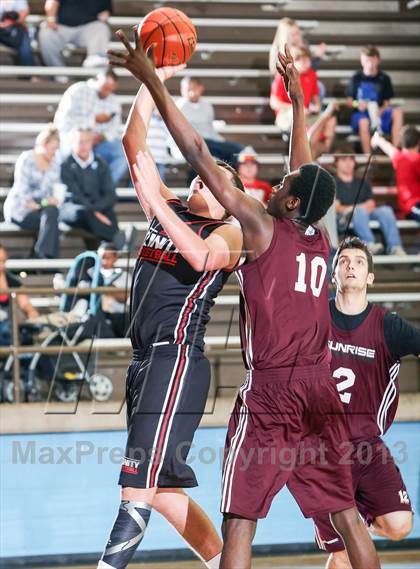 Thumbnail 3 in Trinity vs. Sunrise Christian Academy (Elite 14 Tournament) photogallery.