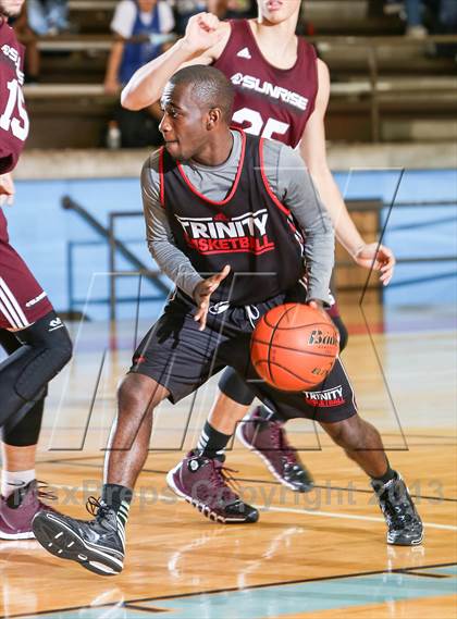 Thumbnail 2 in Trinity vs. Sunrise Christian Academy (Elite 14 Tournament) photogallery.