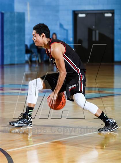 Thumbnail 3 in Trinity vs. Sunrise Christian Academy (Elite 14 Tournament) photogallery.