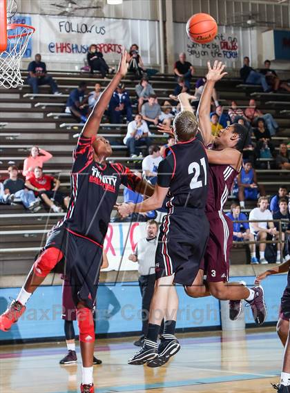 Thumbnail 2 in Trinity vs. Sunrise Christian Academy (Elite 14 Tournament) photogallery.