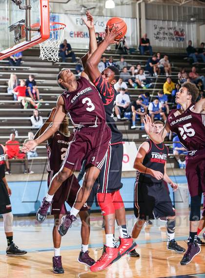 Thumbnail 2 in Trinity vs. Sunrise Christian Academy (Elite 14 Tournament) photogallery.