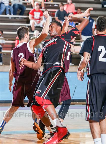 Thumbnail 3 in Trinity vs. Sunrise Christian Academy (Elite 14 Tournament) photogallery.