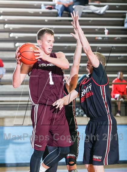 Thumbnail 3 in Trinity vs. Sunrise Christian Academy (Elite 14 Tournament) photogallery.