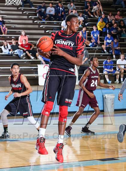 Thumbnail 2 in Trinity vs. Sunrise Christian Academy (Elite 14 Tournament) photogallery.