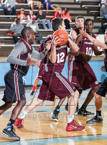 Thumbnail 2 in Trinity vs. Sunrise Christian Academy (Elite 14 Tournament) photogallery.