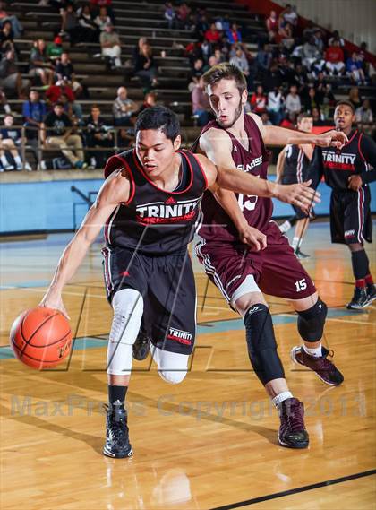 Thumbnail 3 in Trinity vs. Sunrise Christian Academy (Elite 14 Tournament) photogallery.