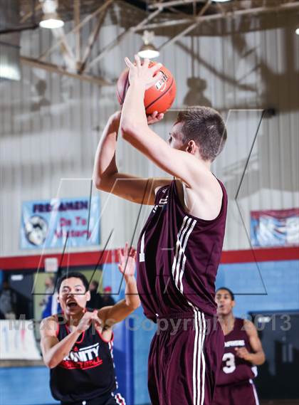 Thumbnail 1 in Trinity vs. Sunrise Christian Academy (Elite 14 Tournament) photogallery.