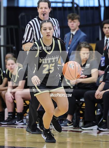 Thumbnail 3 in Archbishop Mitty vs. Morris Catholic (Army National Guard Hoophall Classic) photogallery.