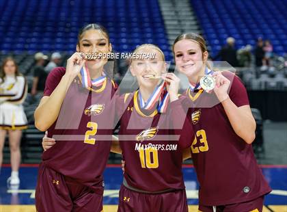 Thumbnail 2 in Fairfield vs. Jim Ned (UIL 3A Basketball Division I Final Medal Ceremony) photogallery.
