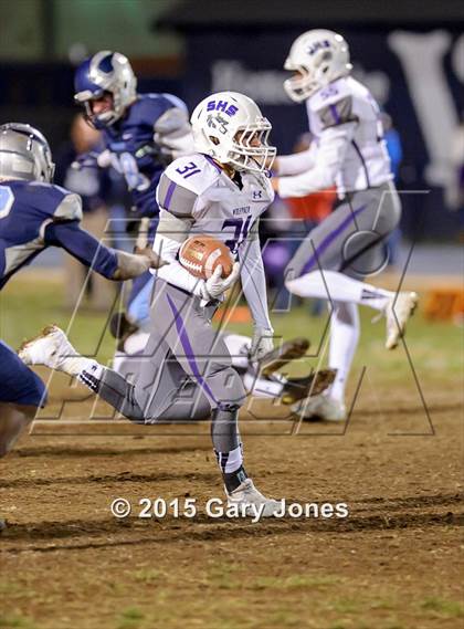 Thumbnail 3 in Pleasant Valley vs Shasta (CIF NS D2 Final) photogallery.