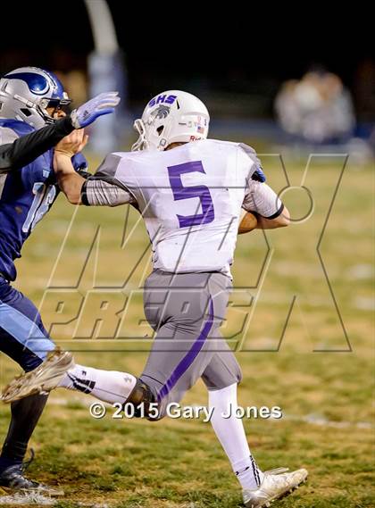 Thumbnail 2 in Pleasant Valley vs Shasta (CIF NS D2 Final) photogallery.