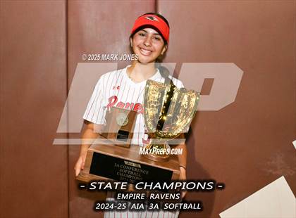 Thumbnail 3 in Yuma Catholic vs. Empire (AIA 3A Final - Awards) photogallery.