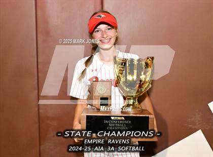 Thumbnail 3 in Yuma Catholic vs. Empire (AIA 3A Final - Awards) photogallery.