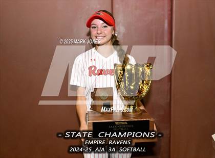 Thumbnail 3 in Yuma Catholic vs. Empire (AIA 3A Final - Awards) photogallery.