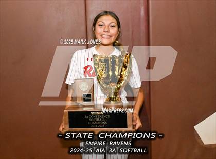 Thumbnail 2 in Yuma Catholic vs. Empire (AIA 3A Final - Awards) photogallery.