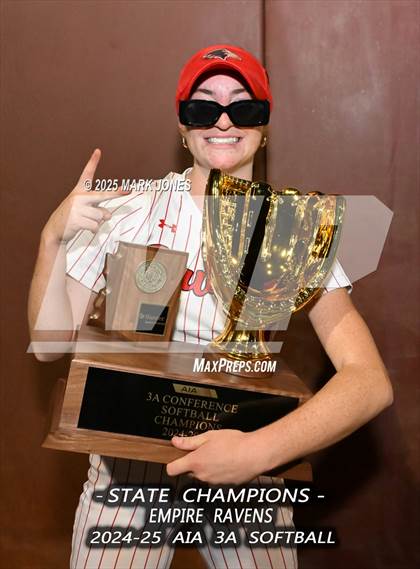 Thumbnail 1 in Yuma Catholic vs. Empire (AIA 3A Final - Awards) photogallery.