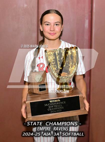 Thumbnail 1 in Yuma Catholic vs. Empire (AIA 3A Final - Awards) photogallery.