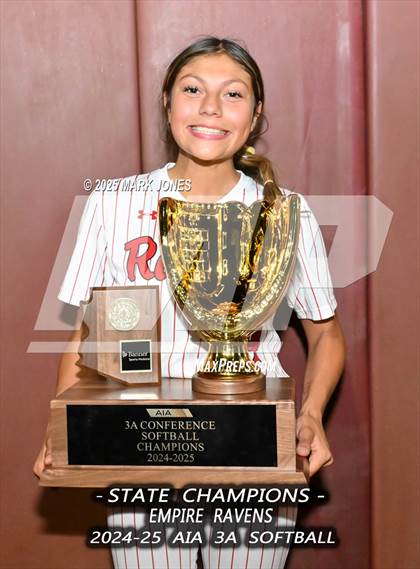 Thumbnail 3 in Yuma Catholic vs. Empire (AIA 3A Final - Awards) photogallery.