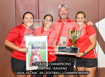 Thumbnail 3 in Yuma Catholic vs. Empire (AIA 3A Final - Awards) photogallery.