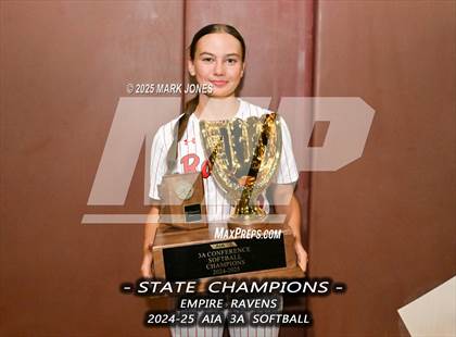 Thumbnail 3 in Yuma Catholic vs. Empire (AIA 3A Final - Awards) photogallery.