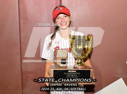 Thumbnail 2 in Yuma Catholic vs. Empire (AIA 3A Final - Awards) photogallery.