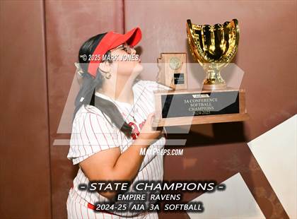 Thumbnail 1 in Yuma Catholic vs. Empire (AIA 3A Final - Awards) photogallery.