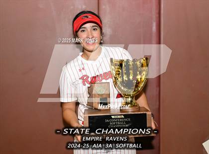 Thumbnail 3 in Yuma Catholic vs. Empire (AIA 3A Final - Awards) photogallery.