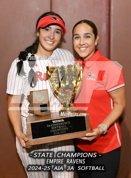 Thumbnail 2 in Yuma Catholic vs. Empire (AIA 3A Final - Awards) photogallery.