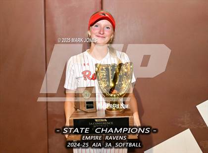 Thumbnail 1 in Yuma Catholic vs. Empire (AIA 3A Final - Awards) photogallery.