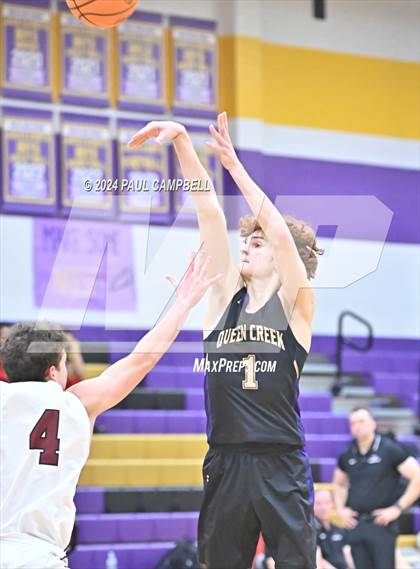 Thumbnail 1 in Queen Creek vs Desert Mountain (Fear the Hop Thanksgiving Tournament) photogallery.