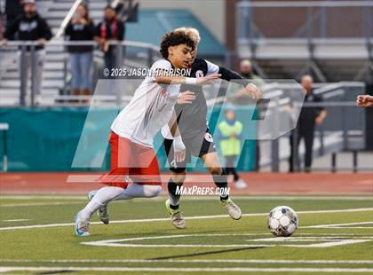 Thumbnail 2 in Gainesville vs. Bridgeport (UIL Soccer 4A Region 2 Semifinal) photogallery.