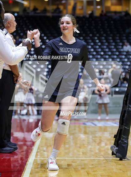 Thumbnail 1 in Iola vs. Crawford (UIL 2A Volleyball Division II Final) photogallery.