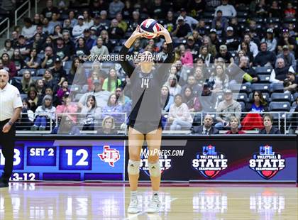 Thumbnail 2 in Iola vs. Crawford (UIL 2A Volleyball Division II Final) photogallery.