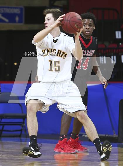 Thumbnail 1 in Half Hollow Hills East vs. McQuaid Jesuit (NYSPHSAA Class AA Semifinal) photogallery.