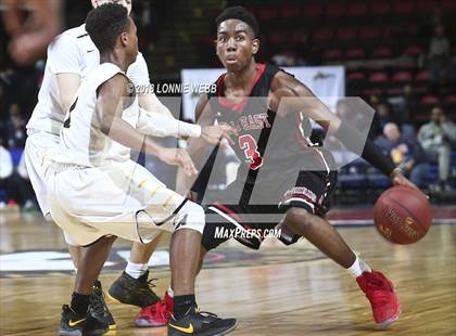 Thumbnail 1 in Half Hollow Hills East vs. McQuaid Jesuit (NYSPHSAA Class AA Semifinal) photogallery.