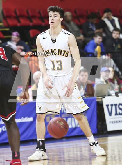 Thumbnail 1 in Half Hollow Hills East vs. McQuaid Jesuit (NYSPHSAA Class AA Semifinal) photogallery.