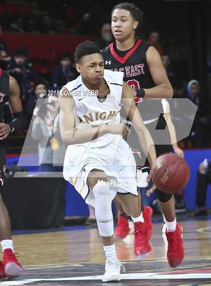 Thumbnail 2 in Half Hollow Hills East vs. McQuaid Jesuit (NYSPHSAA Class AA Semifinal) photogallery.