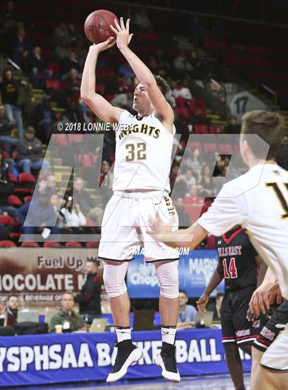 Thumbnail 2 in Half Hollow Hills East vs. McQuaid Jesuit (NYSPHSAA Class AA Semifinal) photogallery.