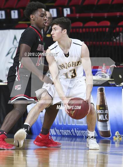 Thumbnail 1 in Half Hollow Hills East vs. McQuaid Jesuit (NYSPHSAA Class AA Semifinal) photogallery.