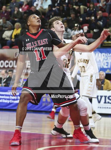 Thumbnail 2 in Half Hollow Hills East vs. McQuaid Jesuit (NYSPHSAA Class AA Semifinal) photogallery.