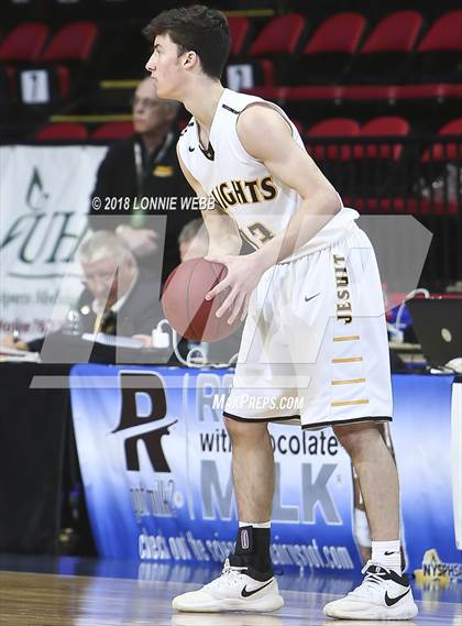 Thumbnail 2 in Half Hollow Hills East vs. McQuaid Jesuit (NYSPHSAA Class AA Semifinal) photogallery.