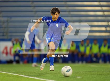 Thumbnail 3 in San Elizario vs Hidalgo Early College  (UIL 4A Soccer Semifinal) photogallery.